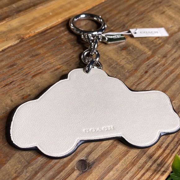 Coach NYC Yellow Checkered Taxi Cab Leather Key Fob Bag Charm Keychain🚕 - Picture 6 of 15